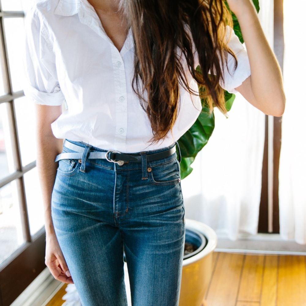 Madewell High Rise Medium Wash Skinny Jean